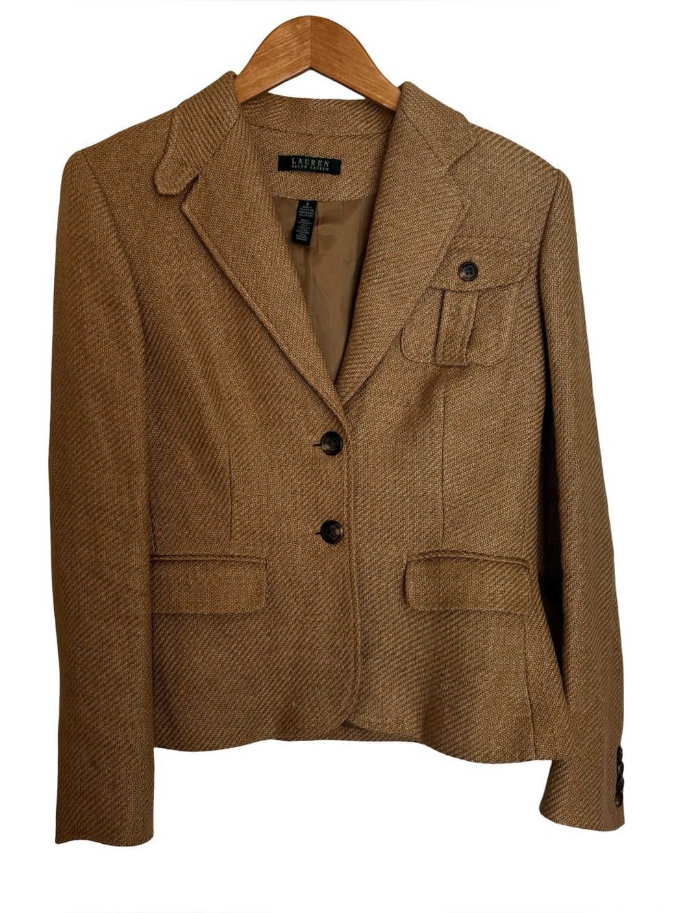 Lauren Ralph Lauren Linen Textured Blazer Size 8